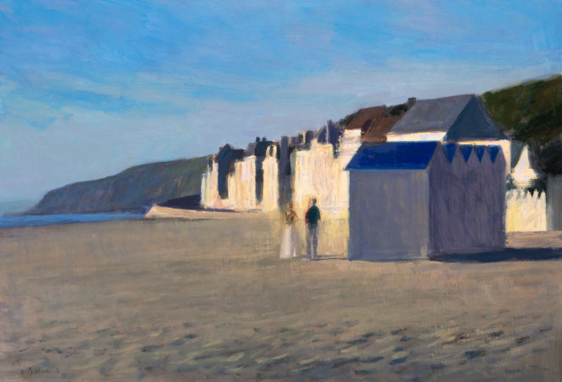 La douceur du soir, huile sur toile, 73x50cm, 2022