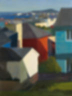 Les couleurs de Saint Pierre, huile sur toile, 61