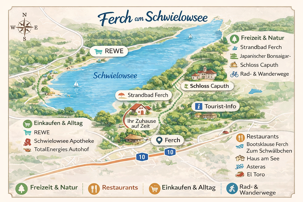 KARTE SCHWIELOWSEE FERIENHAUS STENGEL