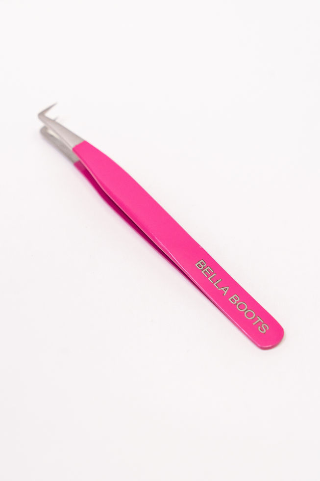 precision lash extension tweezers for classic and volume lashes