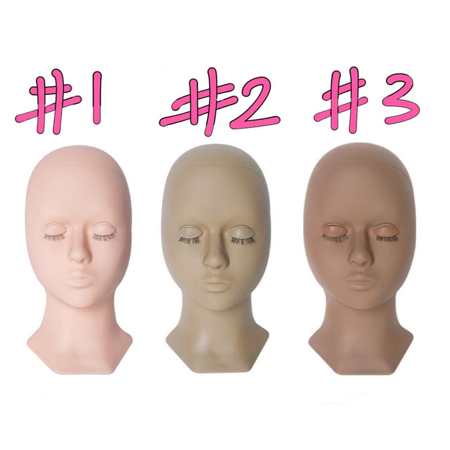lash practice doll head for eyelash extension training