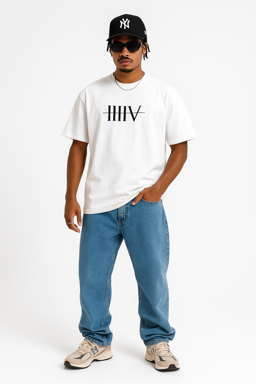 “345” Tee – White