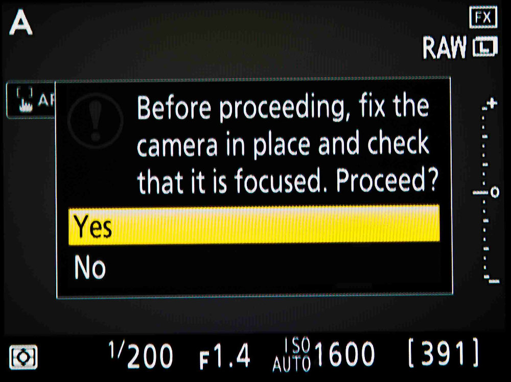Nikon Auto AF Fine-Tune Calibration Analysis