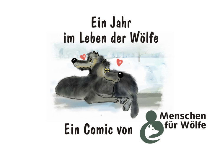 Jedes Kind erhält kostenlos unseren kleinen Comic "Ein Jahr im Leben der Wölfe".