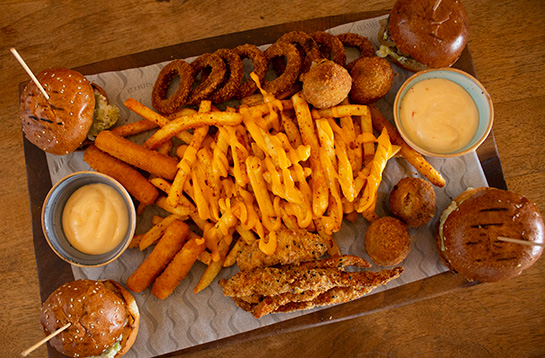 Arranged Food and Objects