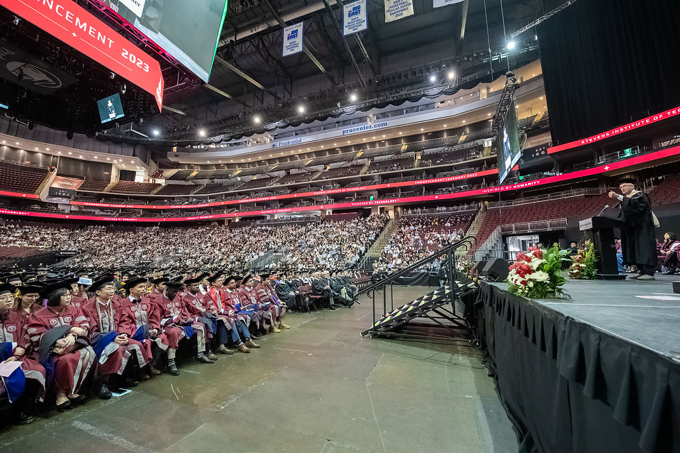 2023 STEVENS Commencement at Prudential Center - photo by Kathy Cacicedo