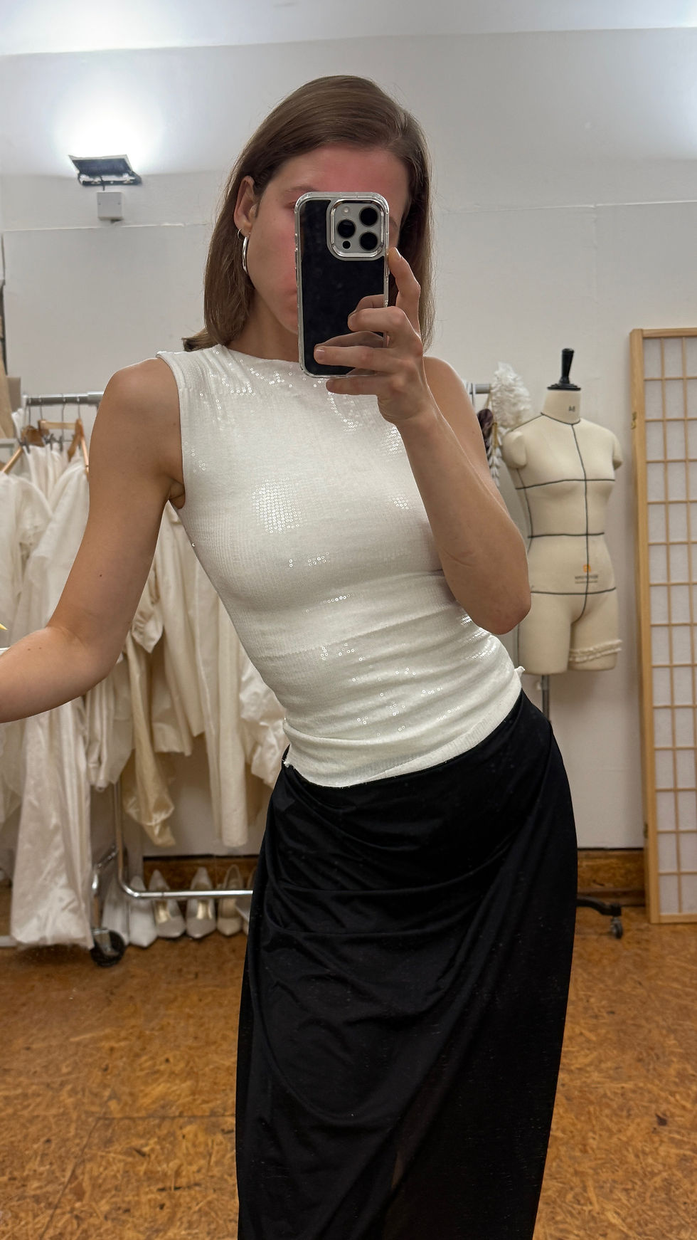 Thumbnail: MK top sequin white SAMPLE