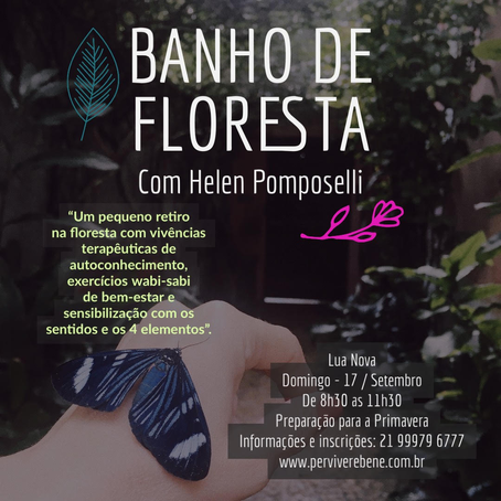 17 / setembro /2023 - Banho de Floresta na lua nova especial renovação Primavera