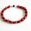 Miniaturbild: Rote Bambuskorallenkette mit Onyx