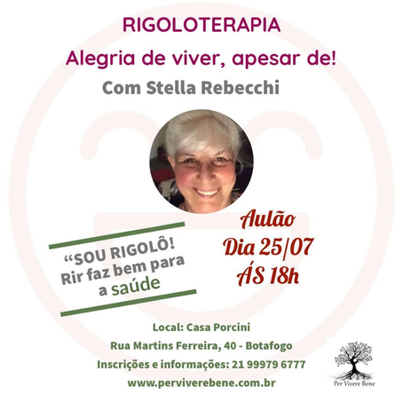 25 / Julho /2022 - Rigoloterapia com Stella Rebecchi