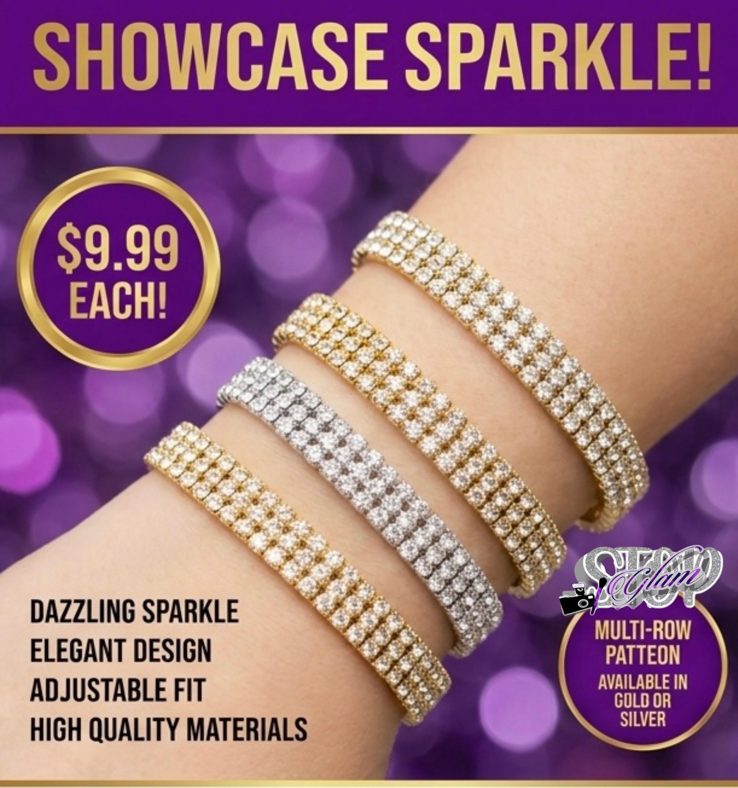 Sleek Diamond Inspired Bracelets 