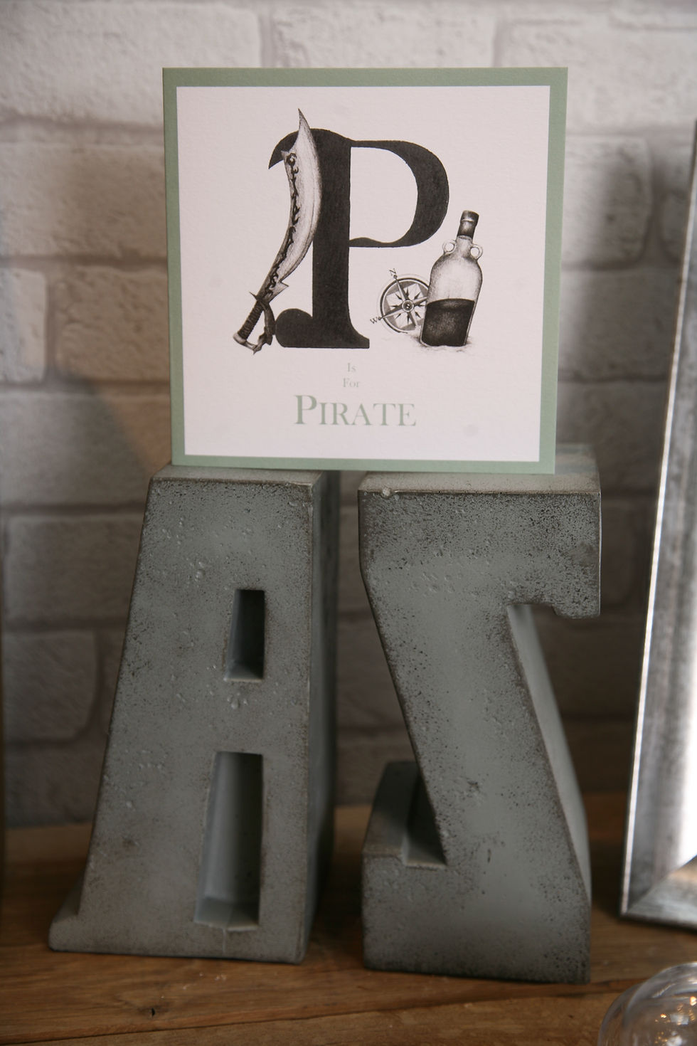 Thumbnail: P is for Pirate Greetings Card