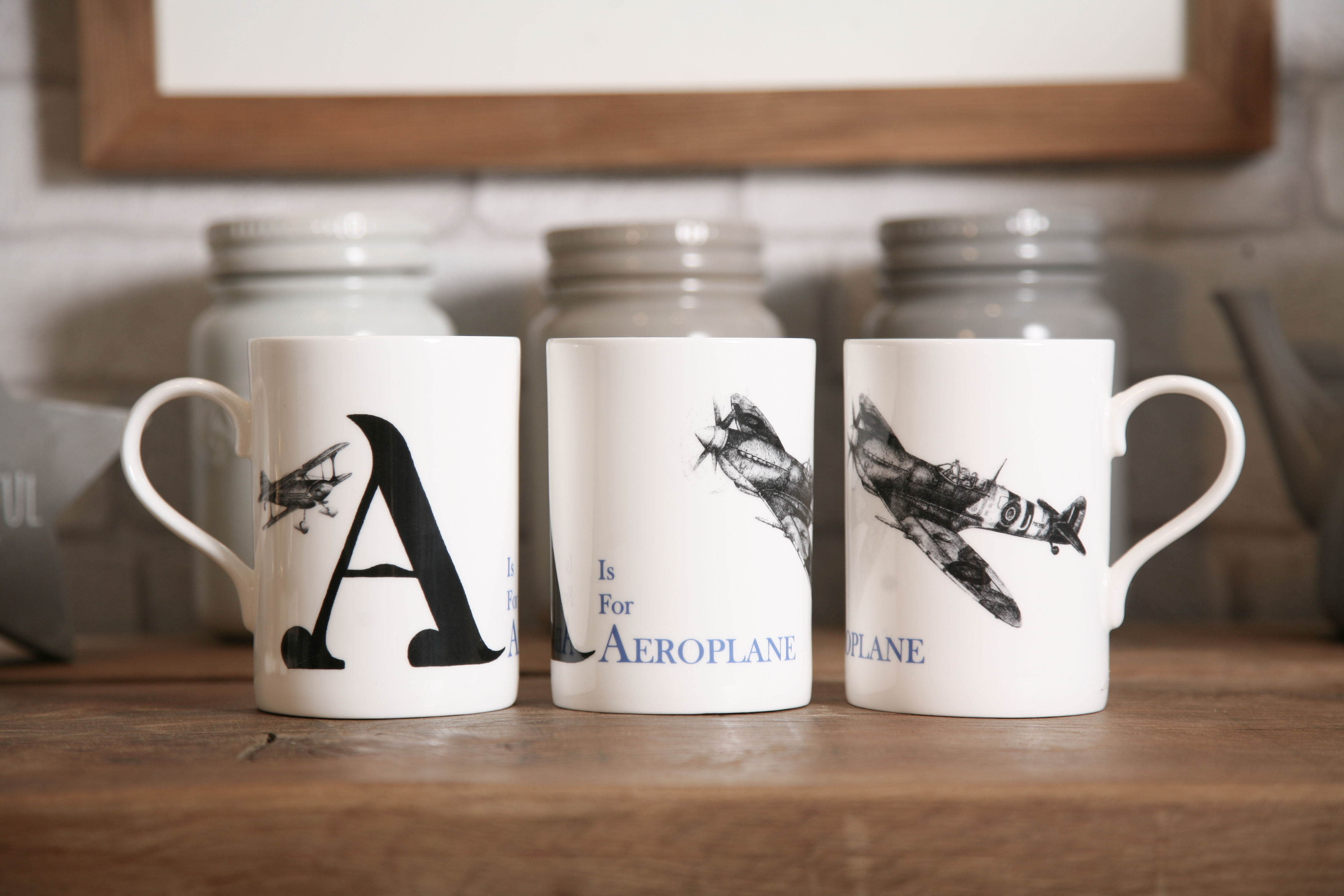 A is for Aeroplane mug