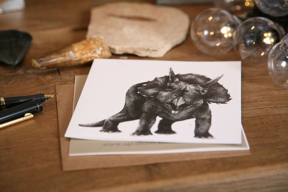 Thumbnail: Triceratops Greetings Card