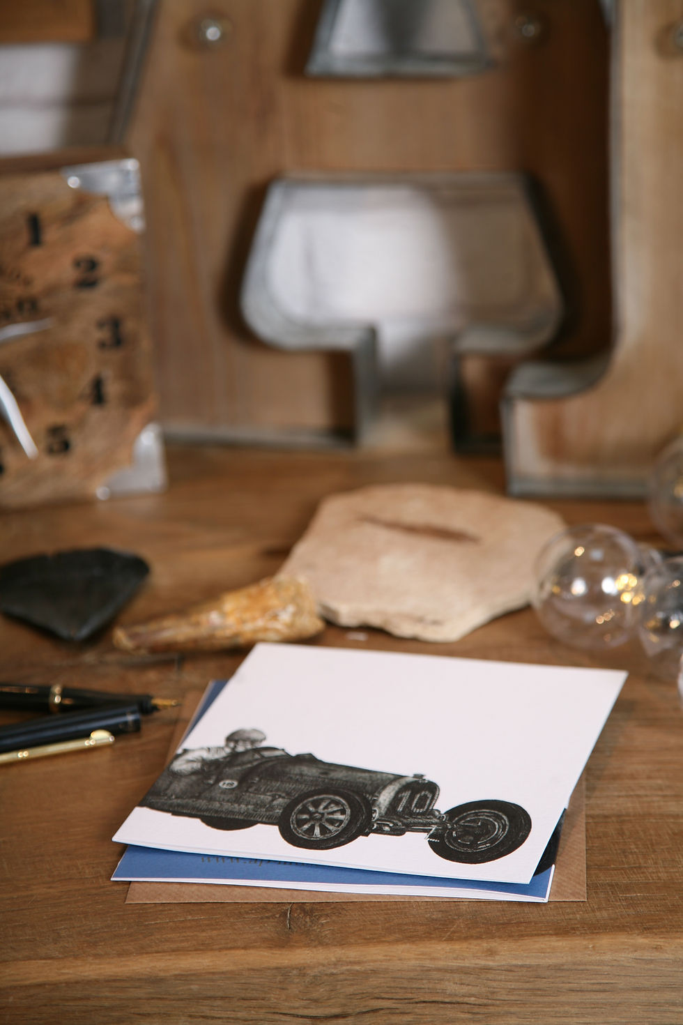 Thumbnail: Vintage Bugatti Racing Car greetings card