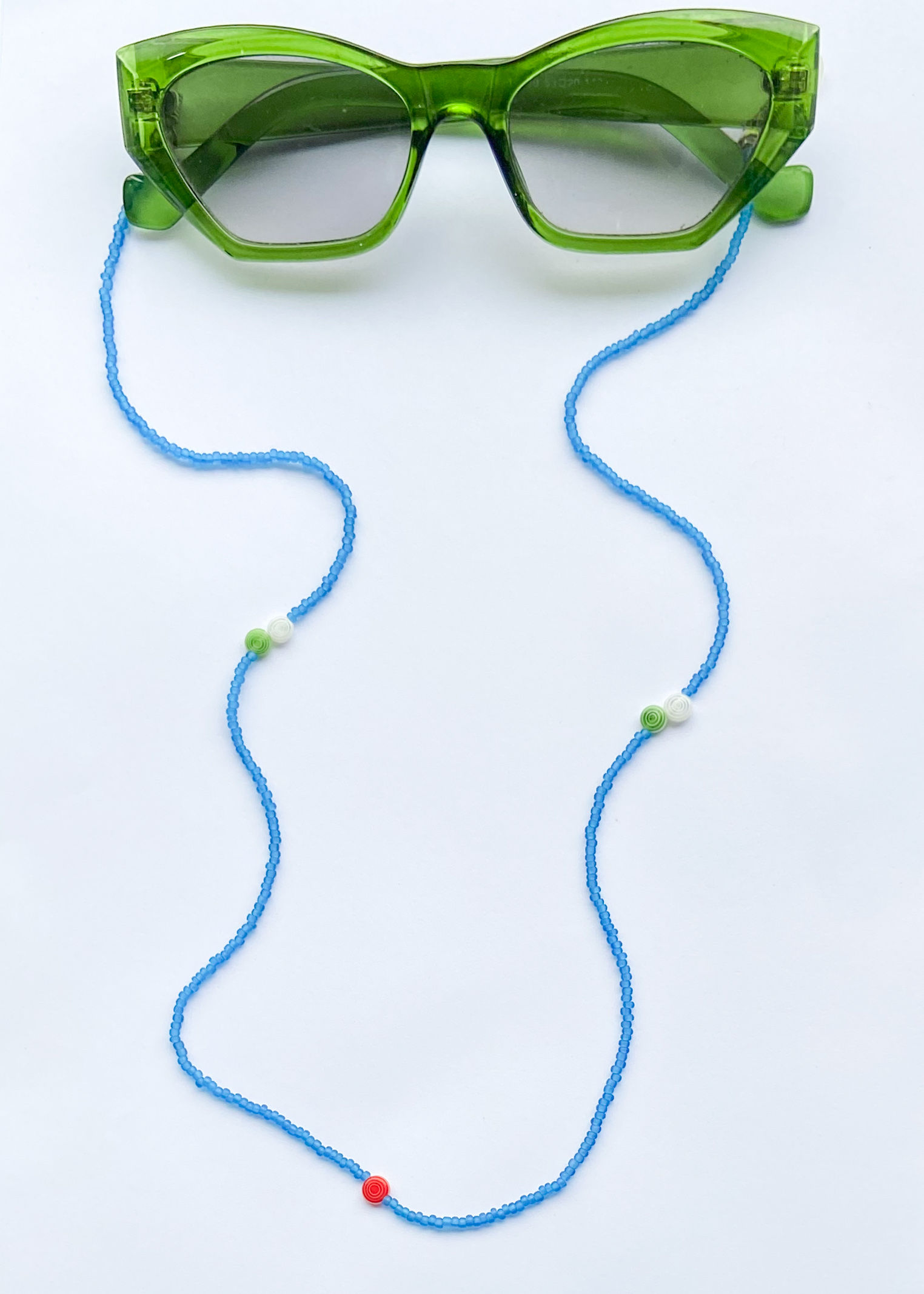 Cordinha de óculos Murano Espiral Miçanga