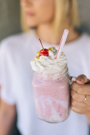 pink milkshake