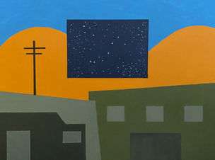 Vegas View Day and Night 1 painting