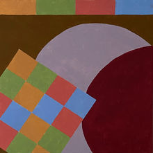 Latin Square in Reverse painting