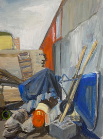 Blue Wheelbarrow