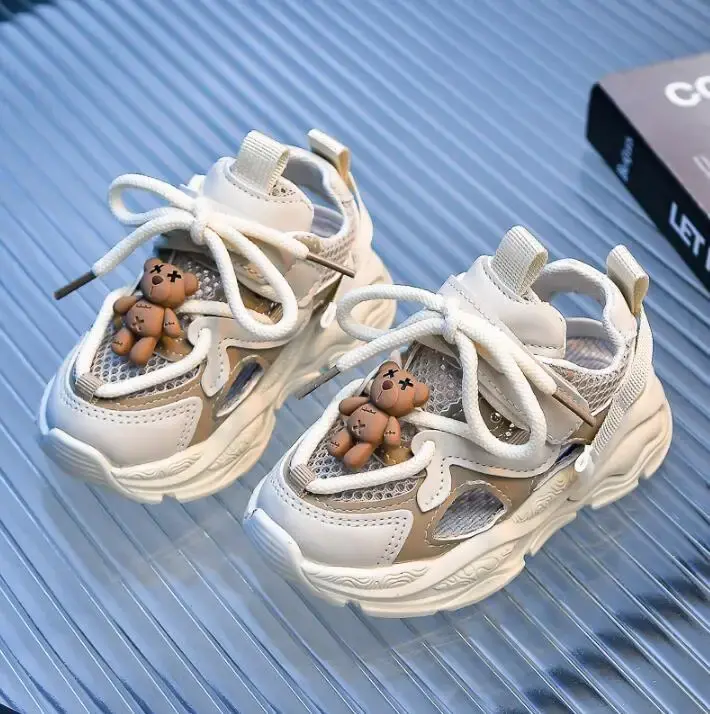 Thumbnail: Size 21-36 Children Shoes 2024 Summer Breathable Mesh Kids Sneakers Unisex Boys 