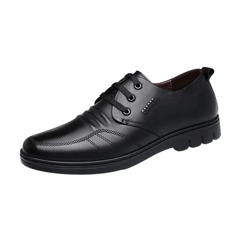 Thumbnail: Leather Male Dress Shoes Man Casual Leather Shoes Business Mens Shoe Men Loafers