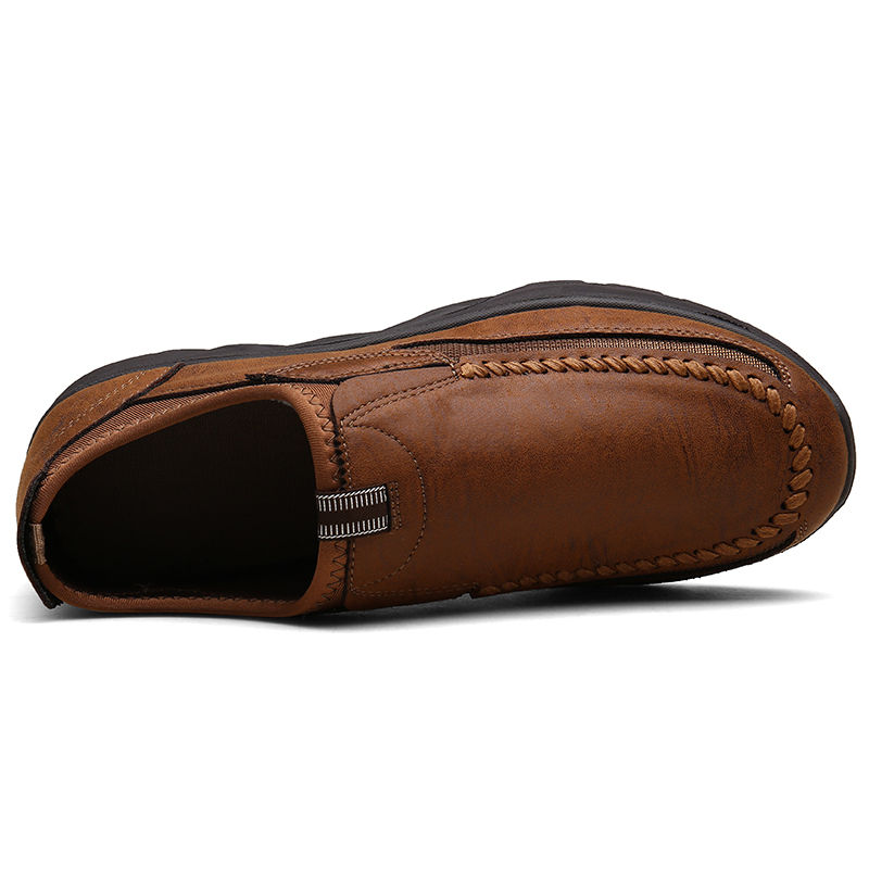 Thumbnail: Leather Men Casual Shoes Zapatos Brand Men Loafers Moccasins Breathable Slip on 
