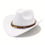 Thumbnail: Wide Brim Floppy Hat Metal Feather Western Cowboy Hat Men's and Women's Couple H