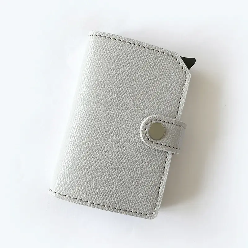 Thumbnail: Top Quality Wallets Men Money Bag Automatic Pop-up Metal Aluminum Shell Money Mi