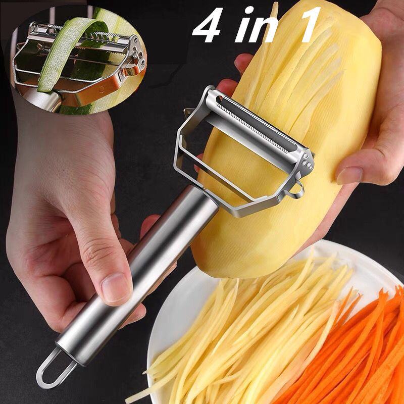 Multifunctional Kitchen Peeler Vegetable Fruit Peeler Stainless Steel Durable Po