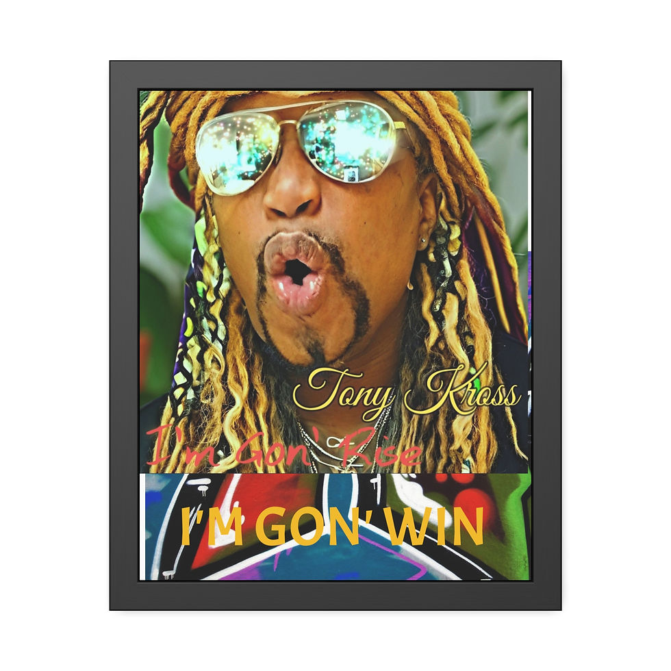 Tony K Framed Art Poster | Home Decor for Music Lovers