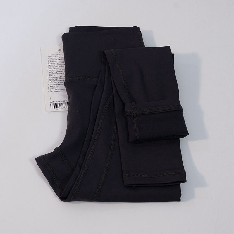 Thumbnail: Women's Yoga Leggings Logo Winter Warm High Waisted Workout Leggings 28" Inseam 