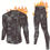 Thumbnail: Camouflage Print Thermal Underwear For Men, Long Johns Set With Fleece, Winter H