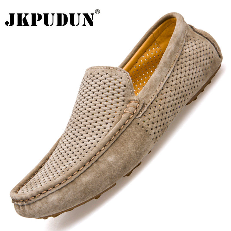 Genuine Leather Men Shoes Casual Luxury Brand Slip on Summer Designer Loafers Me