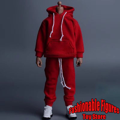 Thumbnail: Multicolour 1/12 Men Soldier Hoodies Tops Casual Sport Pants Trousers T Shirt El