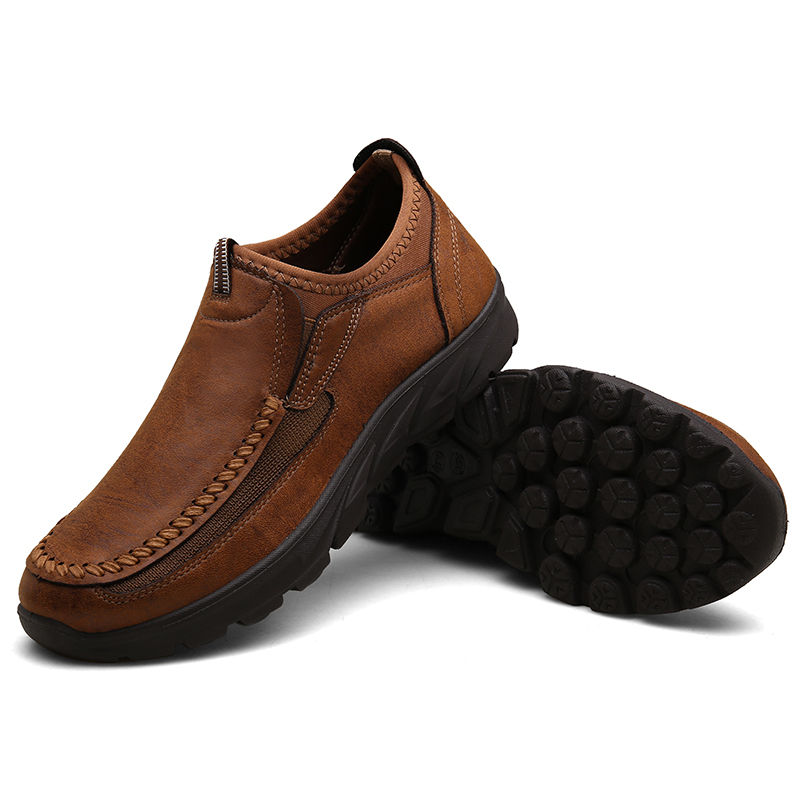 Thumbnail: Leather Men Casual Shoes Zapatos Brand Men Loafers Moccasins Breathable Slip on 