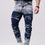 Thumbnail: Men's Gradient Color Denim Pants With Pockets, Causal Comfy Slim-fit Jeans For O