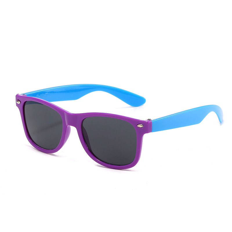 Thumbnail: Vintage Square Kids Sunglasses Flexible Safety Children Sun Glasses Fashion Boys