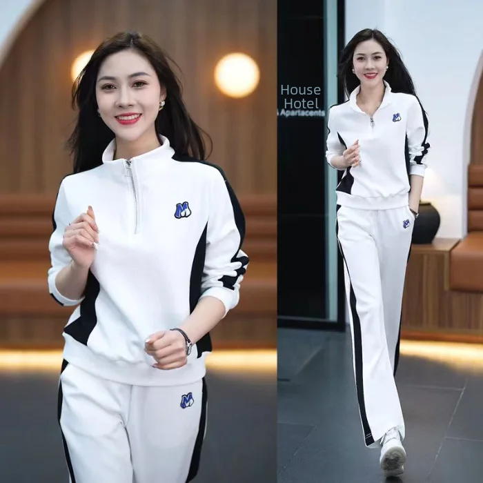Thumbnail: Plus Size Women's Spring Autumn 2023 New Fashion Slimming Stand Collar Sweatshir