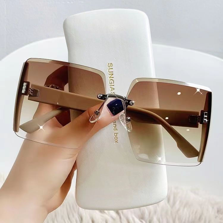 Thumbnail: New Borderless Square Sunglasses Women's Brand Designer Fashion Sun Glasses Wome