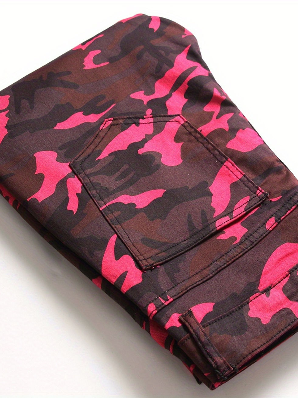 Thumbnail: Y2k Camouflage Pattern Jeans, Men's Casual Street Style Denim Pants
