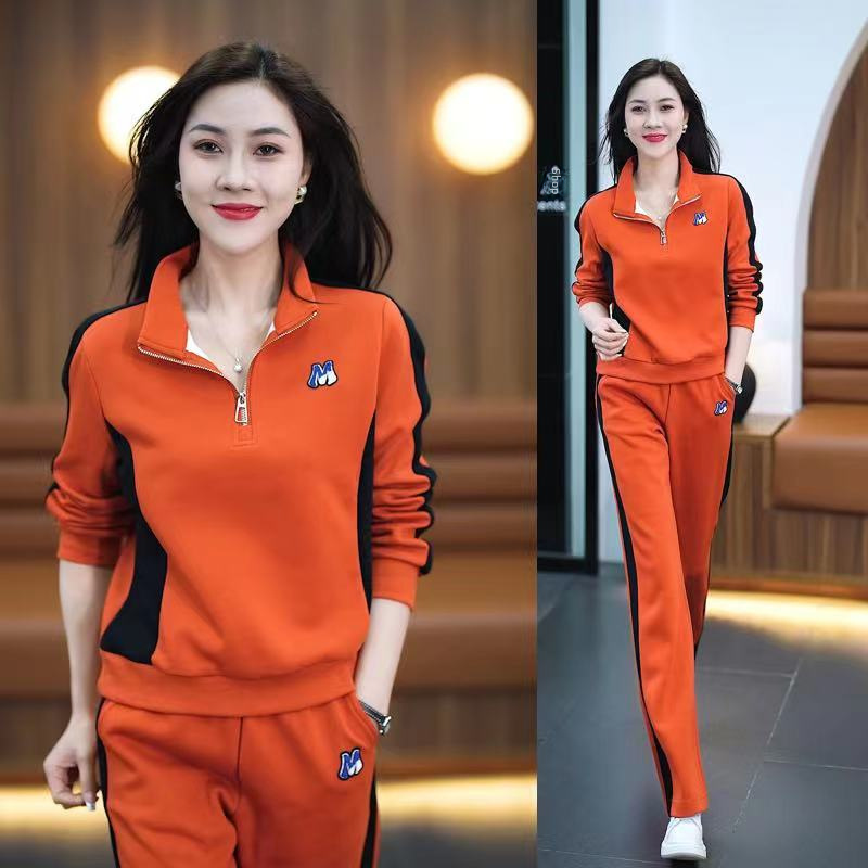 Thumbnail: Plus Size Women's Spring Autumn 2023 New Fashion Slimming Stand Collar Sweatshir