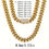 Thumbnail: Cuban Link Chain Necklace For Men, 18K Gold Plated Stainless Steel Necklace