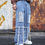 Thumbnail: Men's Straight Leg Distressed Ripped Jeans, Fashion Denim Pants With Pockets For