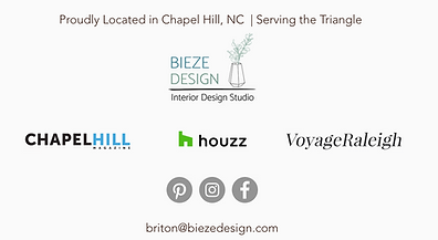 Bieze Design Interior Design Studio logos and contact info