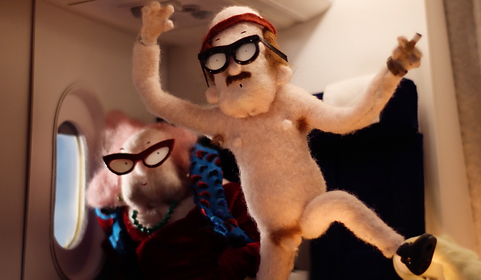Cabin pressure plane naked