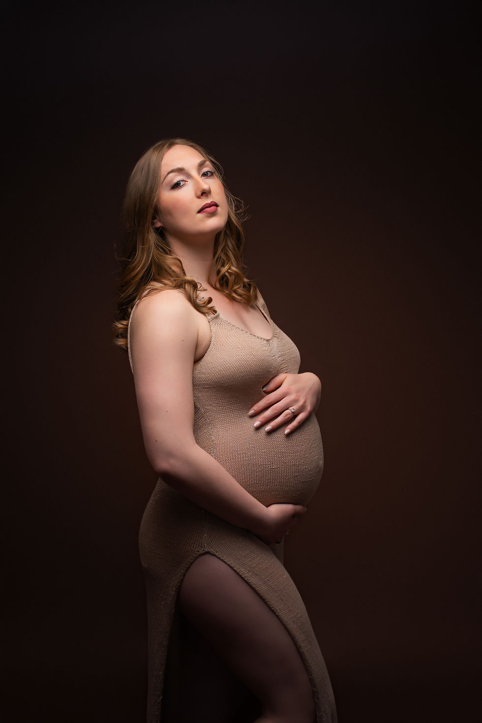 Portrait artistique d'une future maman