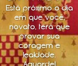 Ritual de iniciação!