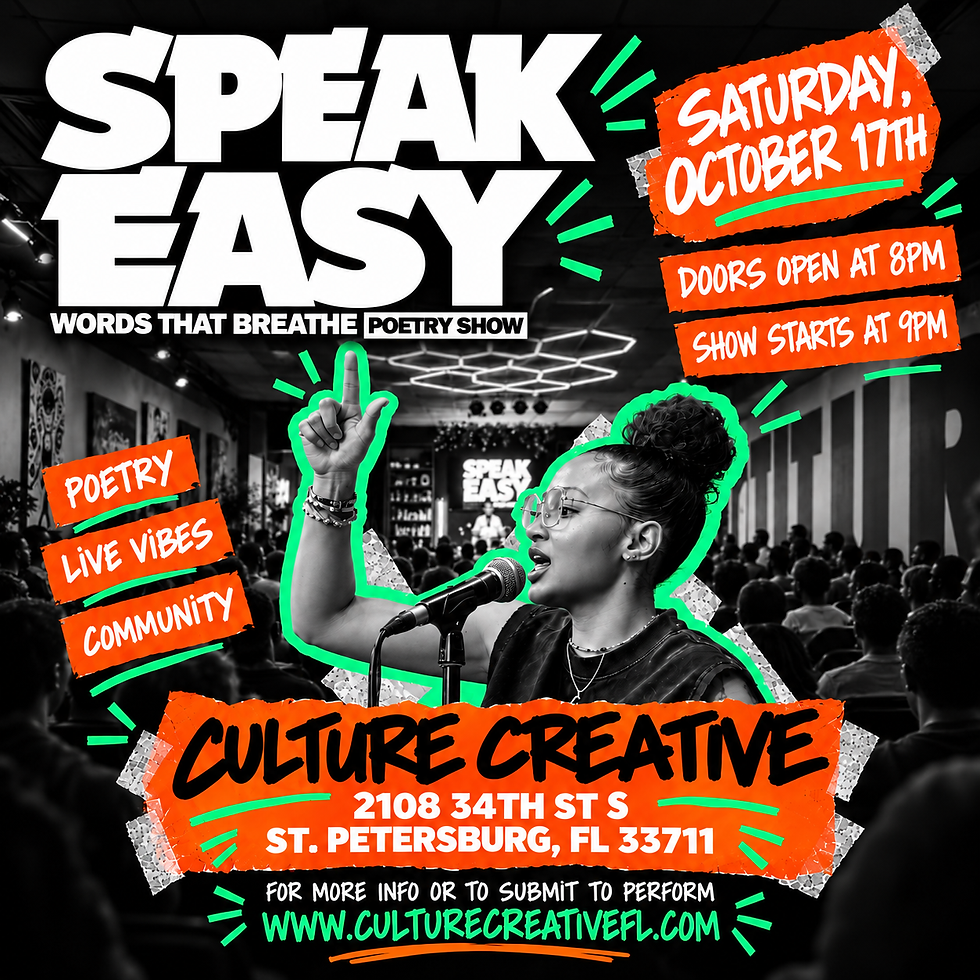 SPEAK EASY: Words That Breathe Poetry Show