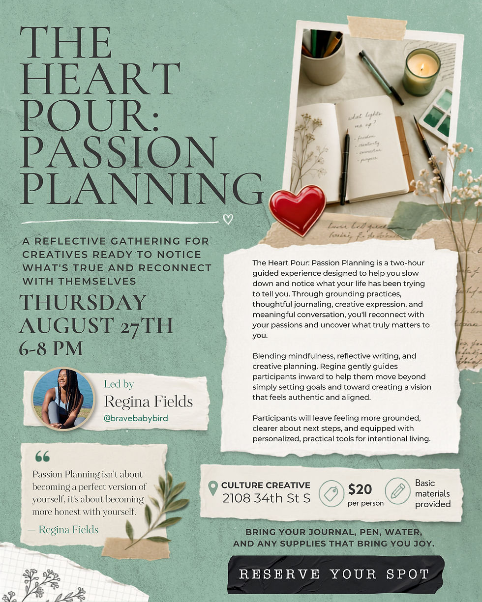 The Heart Pour: Passion Planning